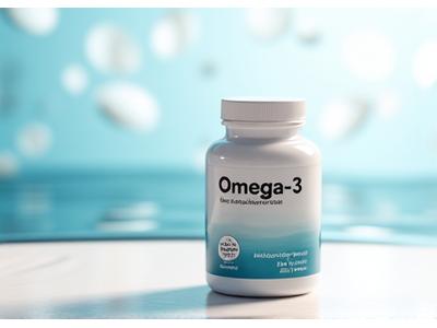 Envase de suplementos Omega-3